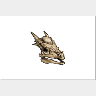 Dinosaur Skull Stygimoloch Sticker Posters and Art